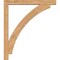 Ekena Millwork Thorton Block Smooth Bracket w/ Offset Brace, Western Red Cedar, 5 1/2"W x 42"D x 48"H BKT0604X42X48THR05SWR - alternate 3